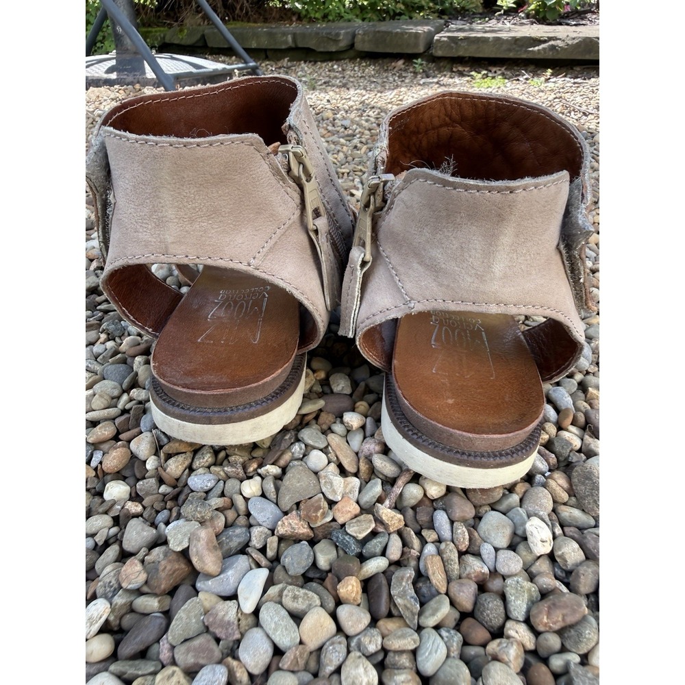 MIZ MOOZ Tamsyn Gladiator SANDALS 39 8.5 9 Brown Shoes Leather Boho Flats Artsy - Picture 8 of 12